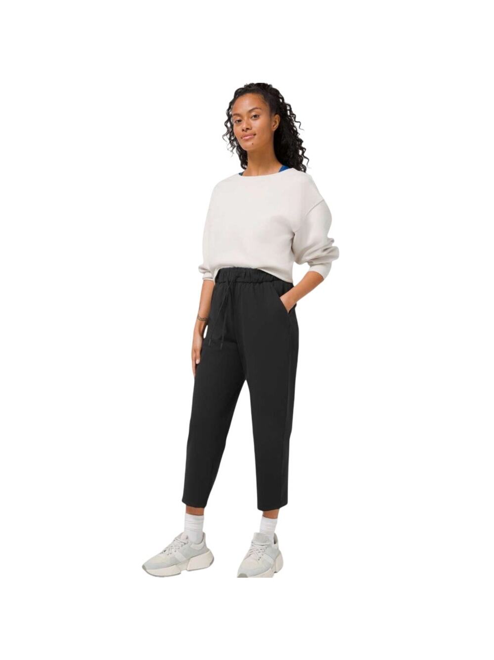Lululemon Keep Moving Crop *High Rise, 23” Size 2 Black